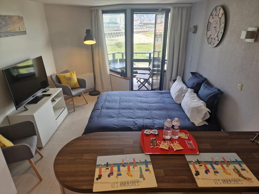Le Cocooning-Studio Deauville Marina Avec Terrasse Vue Mer Et Plage ภายนอก รูปภาพ
